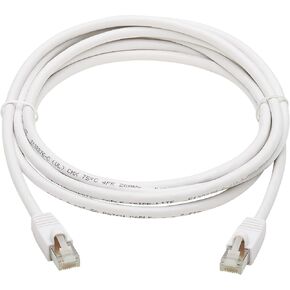 Tripp Lite, Safe-IT, Cat6a PoE Ethernet Cable, Bacteria Resistant, 10G Certified Snagless, S/FTP (RJ45 M/M), 7 Feet / 2.13 Meters, Lifetime Limited Warranty (N262AB-007-WH)