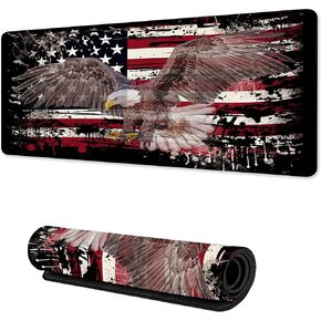 Japanese Night Mouse Pad,Cherry Blosooms Gaming Keyboard Mat, Non-Slip Rubber Base,Large Extended Desk Mat Protector with Stitched Edges for Home Office 31.5 x 15.7 in