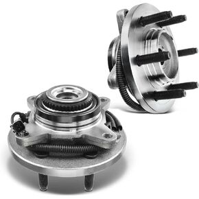 A-Premium 2 x Front Wheel Bearing and Hub Assembly with ABS & 6-Lug Compatible with Ford F-150 F150 2011-2014, Expedition 2014 & Lincoln Navigator 2011-2014, 4WD Only