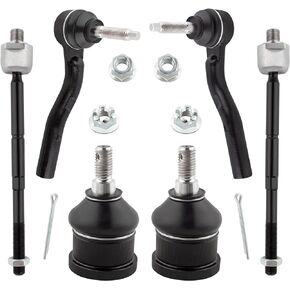 BOXI 6pcs Front Ball Joints Tie Rods for Cadillac CTS 2003 2004 2005 2006 2007 All Models | K80635 ES3585 ES3586 EV800332