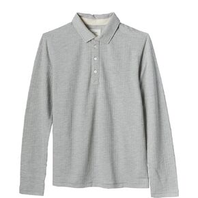 Billy Reid Men's L/S Herringbone Polo