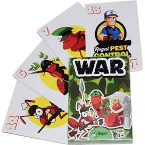 Regal Games War Card Game for Kids 4 5 6 7 8+ | Funny Travel Board Playing Game for Families (1 Pack)