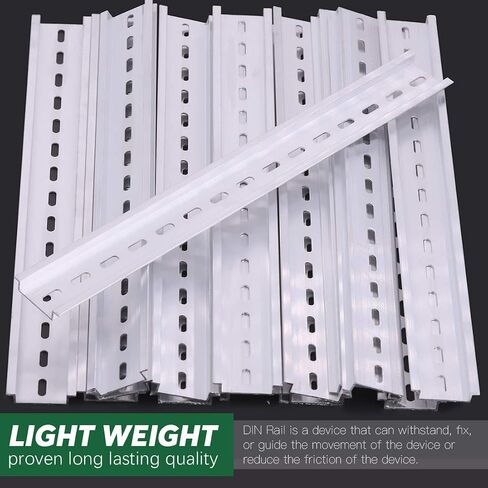 Keadic 15Pcs DIN Rail Slotted Aluminum, 4 Inches Long 35mm Wide 7.5mm High in Saudi Arabia