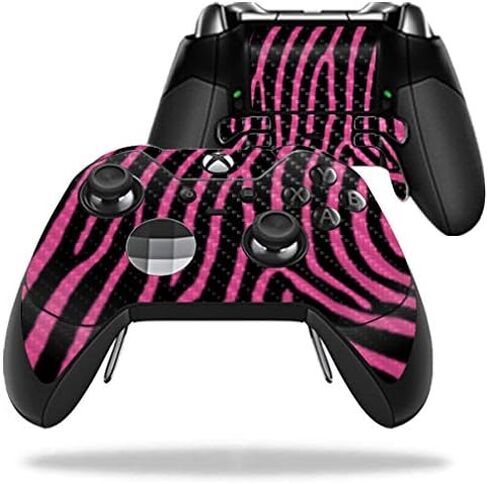 MightySkins Carbon Fiber Skin for Microsoft Xbox One Elite Controller - Piggy | Protective, Durable Textured Carbon Fiber Finish | Easy to Apply, Remove, and Change Styles | Made in The USA in Saudi Arabia