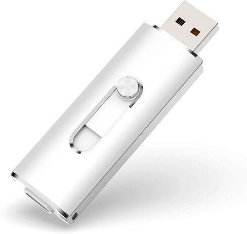 محرك أقراص فلاش 64 جيجا بايت، محرك أقراص فلاش Aiibe Thumb Drive، محرك أقراص فلاش 64 جيجا بايت USB 3.0 نوع C قابل للسحب بدون غطاء مزدوج USB OTG للهواتف الذكية USB C، Samsung Galaxy S8 S9، الكمبيوتر اللوحي، Mac والكمبيوتر الشخصي in Kuwait