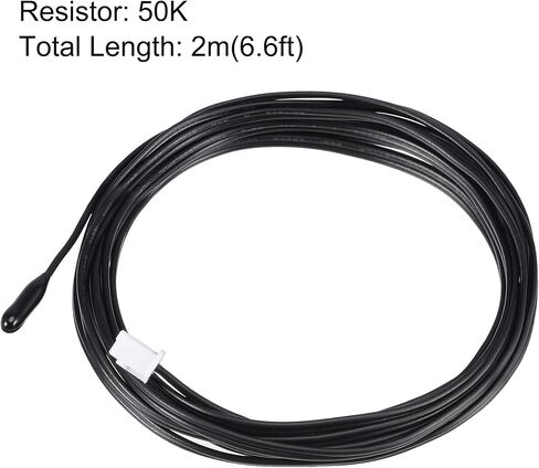 Uxcell 2pcs 10K NTC مسبار استشعار درجة الحرارة 6.6ft كابل تمديد ميزان الحرارة الرقمي in Kuwait