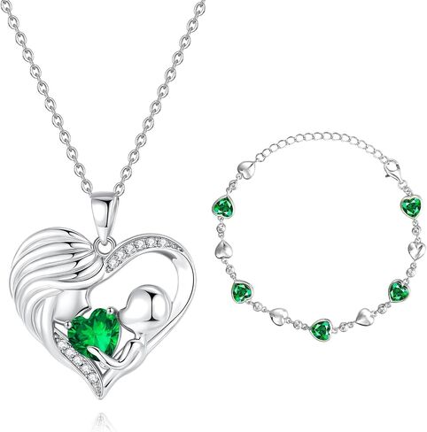 FANCIME Mothers Day Gifts May Birthstone Jewelry Set for women mom mother in Saudi Arabia