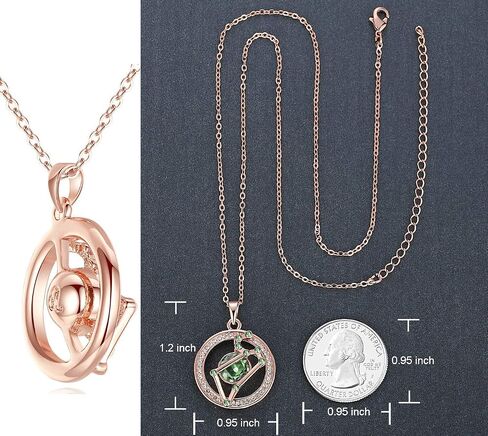 مجموعة مجوهرات Leafael Superstar Zodiac Necklace الأساور، برج الأسد، مطلي بالذهب الوردي عيار 14 قيراط in Saudi Arabia