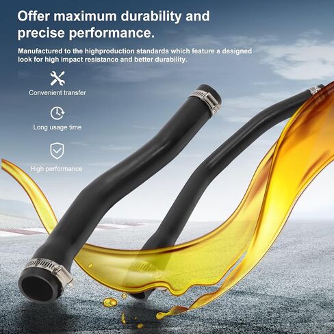 Fuel Fill and Vent Hoses Combo with Clamps Fits for Cherokee XJ 1997-2001 Gas Hoses Replaces 52100131AD 52100132AB in Saudi Arabia