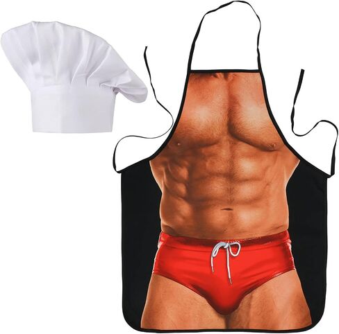 Apron Kitchen Chef Cooking Gag Gift Creative Funny Grilling Baking in Kuwait