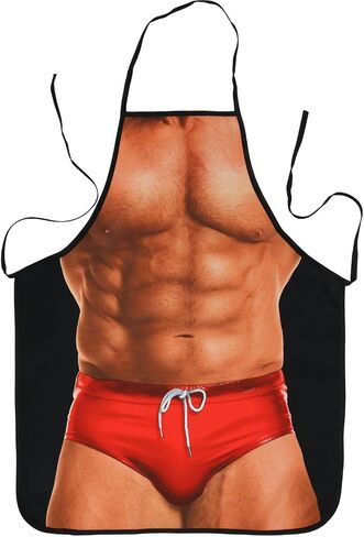 Apron Kitchen Chef Cooking Gag Gift Creative Funny Grilling Baking in Kuwait
