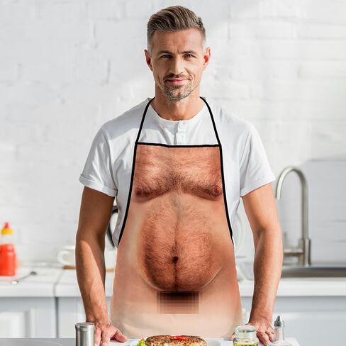 Apron Kitchen Chef Cooking Gag Gift Creative Funny Grilling Baking in Kuwait