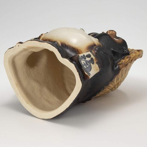 Marui Pottery MR-A098-06 Shigaraki Pottery Figurine Lucky Raccoon Raccoon Pottery Large Size 8 Width 8 Width 8 x Height 10.2 inches (21 cm) x Height 10.2 inches (26 cm), Lucky Charm, Gift, Ceramic in Saudi Arabia
