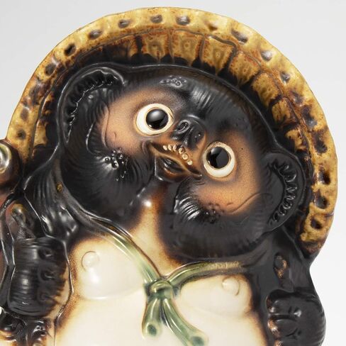 Marui Pottery MR-A098-06 Shigaraki Pottery Figurine Lucky Raccoon Raccoon Pottery Large Size 8 Width 8 Width 8 x Height 10.2 inches (21 cm) x Height 10.2 inches (26 cm), Lucky Charm, Gift, Ceramic in Saudi Arabia