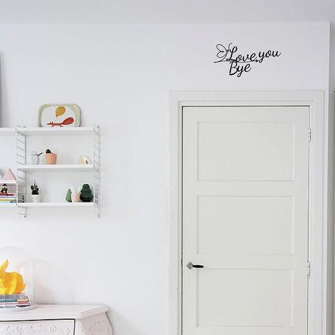علامة Love You Bye المعدنية، لوحة فنية جدارية لباب المزرعة، لافتة باب المدخل والمدخل، ديكورات عيد الحب، علامة عائلية تعبر عن الحب والدفء، ديكور جداري in Kuwait