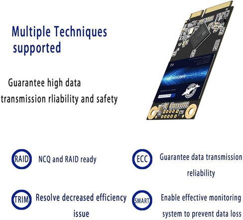 SSD SATA MSATA 256GB Dogfish محرك الأقراص الصلبة الداخلي عالي الأداء لأجهزة الكمبيوتر المحمول المكتبية SATA III 6 جيجابايت/ثانية وقرص U 16 جيجابايت in Kuwait