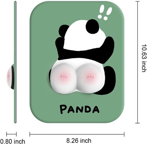 Ergonomic Mouse Pad with Wrist Rest Support,3D Gel Mouse Pad Wrist Support for Gaming Office Computer Laptop,Pain Relief with Non-Slip PU Base,Cute Panda Butt Design Large Mouse Pads for Gift in Saudi Arabia