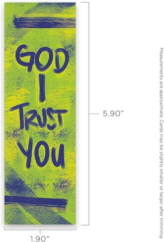 Children and Youth Bookmark, Faith Can Walk on Water, Matthew 14:29, Pack of 25, Handouts for Classroom, Sunday School, and Bible Study in Kuwait