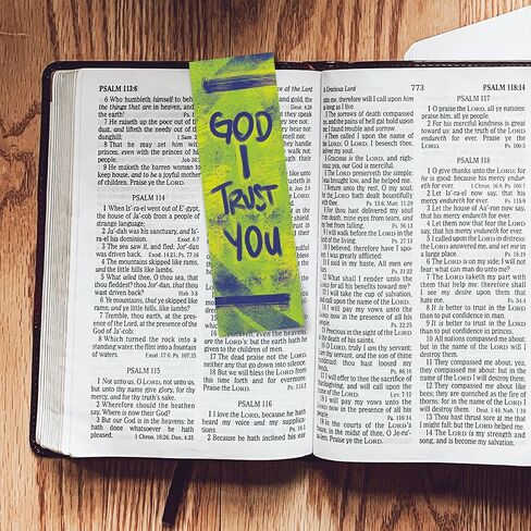 Children and Youth Bookmark, Faith Can Walk on Water, Matthew 14:29, Pack of 25, Handouts for Classroom, Sunday School, and Bible Study in Kuwait