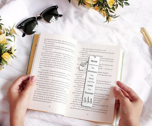 Inspirational Stainless Steel Bookmark for Women, Men, Friends, Teachers, Coworkers, Book Lovers Retirement, Graduation, Christmas, Birthday Gift in Kuwait