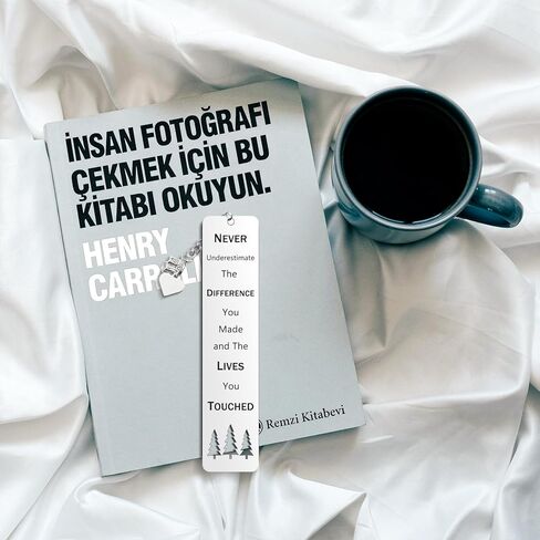 Inspirational Stainless Steel Bookmark for Women, Men, Friends, Teachers, Coworkers, Book Lovers Retirement, Graduation, Christmas, Birthday Gift in Kuwait