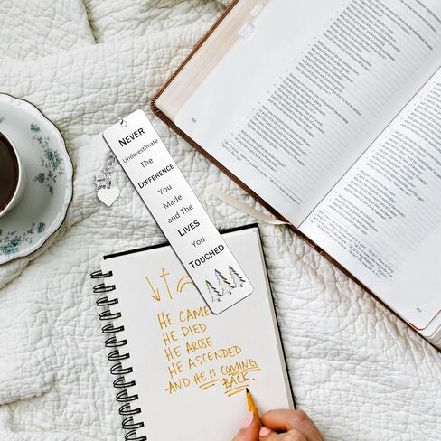 Inspirational Stainless Steel Bookmark for Women, Men, Friends, Teachers, Coworkers, Book Lovers Retirement, Graduation, Christmas, Birthday Gift in Kuwait