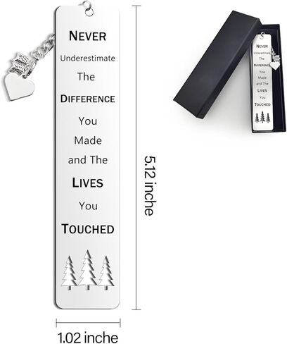 Inspirational Stainless Steel Bookmark for Women, Men, Friends, Teachers, Coworkers, Book Lovers Retirement, Graduation, Christmas, Birthday Gift in Kuwait