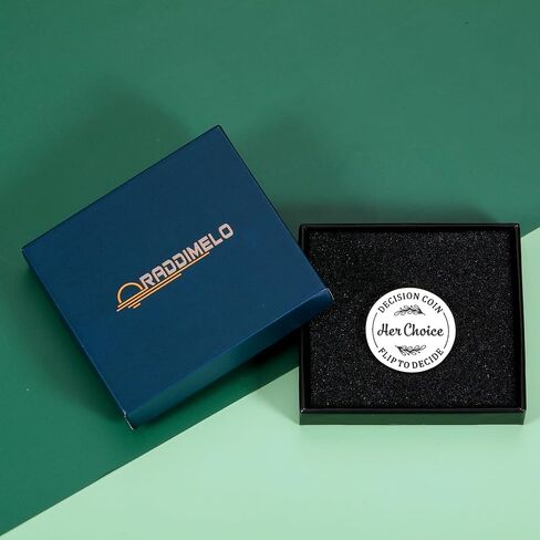 Funny Anniversary Couple Gifts for Her Him Valentines Day Gifts for Men Women Double-sided Decision Maker Wedding Gifts for Husband Wife-Silver in Saudi Arabia