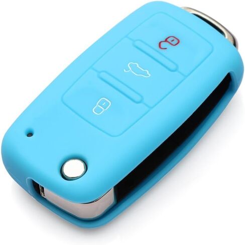 غطاء حماية من السيليكون لمفتاح التحكم عن بعد من السيليكون 9 moon® FOB لسيارة VW Volkswagen New in Kuwait