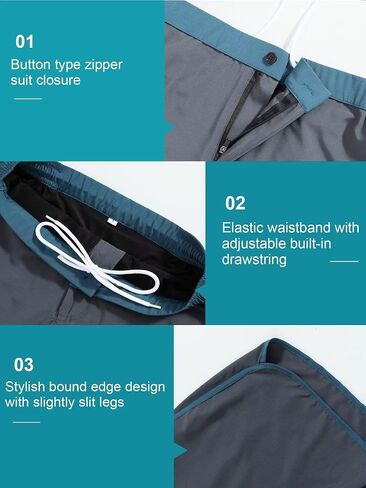 SILKWORLD Mens Swim Trunks Quick Dry 2 in 1 Swimming Shorts Suits with Compression Liner in Saudi Arabia