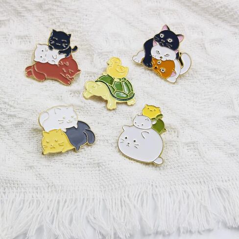 3 Pack Ladybug brooch pin Crystal Insect Cute Animal Enamel Lapel Safety Pin Fashion Ladies Jewelry Gift in Saudi Arabia