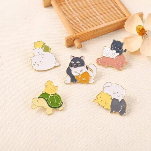 3 Pack Ladybug brooch pin Crystal Insect Cute Animal Enamel Lapel Safety Pin Fashion Ladies Jewelry Gift in Saudi Arabia