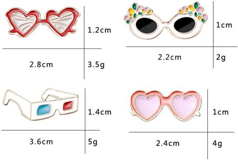 BESTOYARD Beach Style Brooches Small Gifts for Women Funny Lapel Womens Sunglasses Costume Props Decoration Summer Sunglasses Clothes Brooches Summer Decor Enamel Dress Hawaii Miss in Saudi Arabia