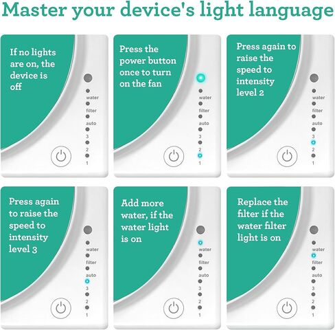GuruNanda AeroMist - مرطب وموزع 2 في 1 بتقنية الموجات فوق الصوتية، رذاذ بارد لمدة 46 ساعة، تغطية 350 قدم مربع وإيقاف تلقائي - موزع روائح علاجية خالٍ من مادة BPA لليوجا وغرف المعيشة والمنتجعات الصحية in Kuwait