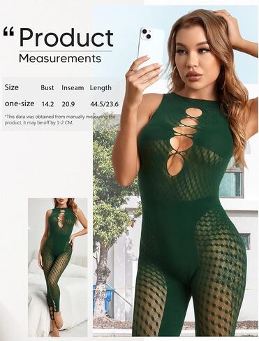 Women's Sexy See Through Bodycon Club Outfit Cut Out Mesh Jumpsuit in Saudi Arabia
