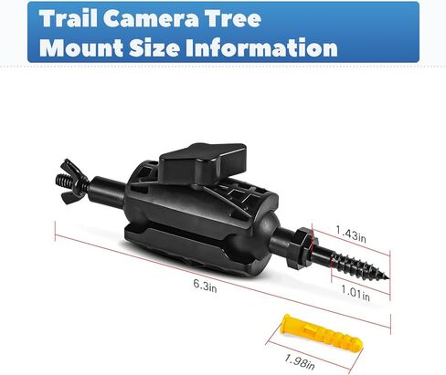 Trail Camera Mount Outdoor Hunting Camera Mounting Bracket 360° Rotating Adjustable Holder Stand for Game Trail Cam Accessory in Kuwait