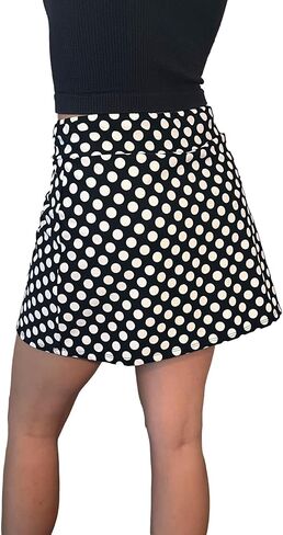 Black & White Polka Dot Slim Style Golf/Tennis Skort/Skirt in Saudi Arabia