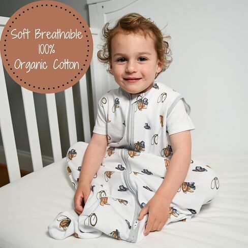 Baby Sleep Sack, 100% Organic Cotton Wearable Blanket, 2-Way Zipper Sleeping Sack in Saudi Arabia