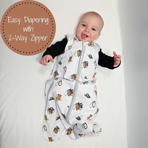 Baby Sleep Sack, 100% Organic Cotton Wearable Blanket, 2-Way Zipper Sleeping Sack in Saudi Arabia