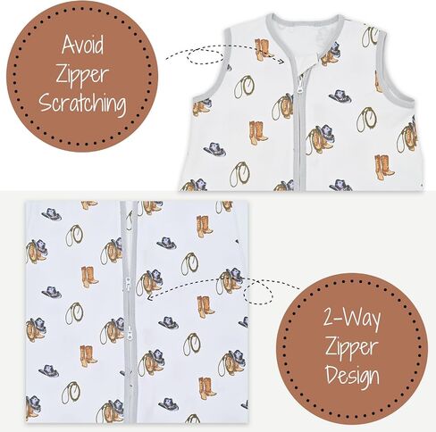 Baby Sleep Sack, 100% Organic Cotton Wearable Blanket, 2-Way Zipper Sleeping Sack in Saudi Arabia