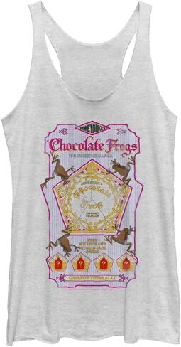 Harry Potter Deathly Hallows Chocolate Frogs Women's Fast Fashion Racerback Tank Top in Saudi Arabia