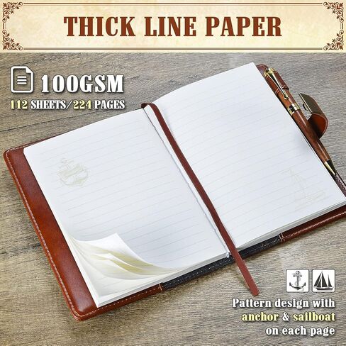Lock Diary, Leather Writing Journal with Pen, Vintage Writing Notebook Refillable Combination Locked Journal Planner Agenda Personal Diary,Gift for Women Girls Boys Adult(Black) in Saudi Arabia