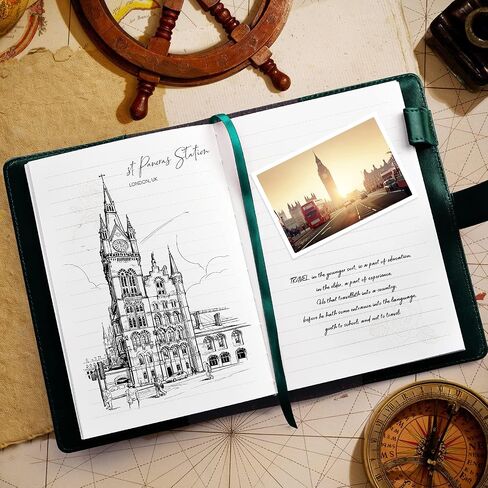 Lock Diary, Leather Writing Journal with Pen, Vintage Writing Notebook Refillable Combination Locked Journal Planner Agenda Personal Diary,Gift for Women Girls Boys Adult(Black) in Saudi Arabia