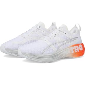 PUMA Foreverrun Nitro Silver Puma White/Puma Silver/Cherry Tomato 9 D (M)