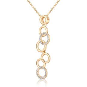 كروكيل عقد اوليمبيكس مطلي بالذهب عيار 18 قيراط من فيل سو كول مصنوع من الكريستال النمساوي - 5061040 in Kuwait