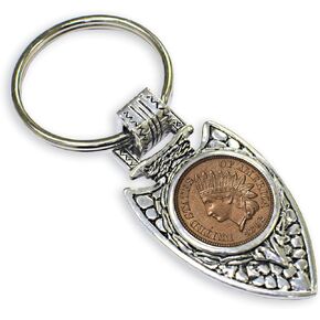 Civil War Coin Arrowhead Keyring