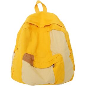 Vintage Canvas Backpack for Women Men Grunge Hippie Boho Patchwork Backpack College Book Bag Travel Casual Daypack (One Size,Green)
