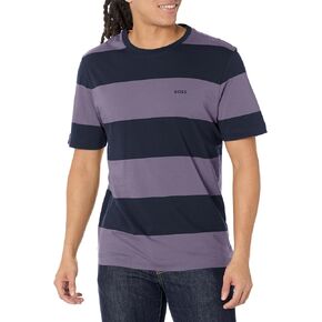 BOSS Men's Horizontal Stripe Short Sleeve T-Shirt in Saudi Arabia