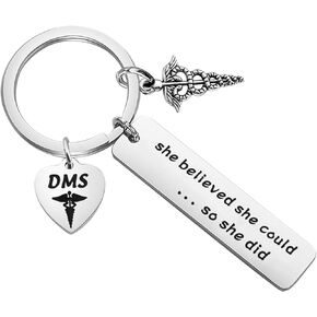 FOTAP Diagnostic Medical Sonographer gift Sonographer Doctor Keychain DMS Graduation Gift Radiologist Tech gift