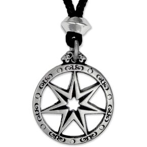 Pewter Seven Pointed Fairy Star Pendant